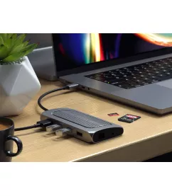 Адаптер Satechi USB4 Multiport Adapter with 8K HDMI Space Gray (ST-U4MA3M)