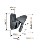 Кронштейн настенный для акустических систем Vogel's VLB500 Black