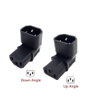 Угловой 10A 3-контактный переходник AirBase IEC320 C14 Male to C13 Female UP Power Adapter