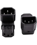 Угловой 10A 3-контактный переходник AirBase IEC320 C14 Male to C13 Female UP Power Adapter