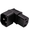 Угловой 10A 3-контактный переходник AirBase IEC320 C14 Male to C13 Female UP Power Adapter