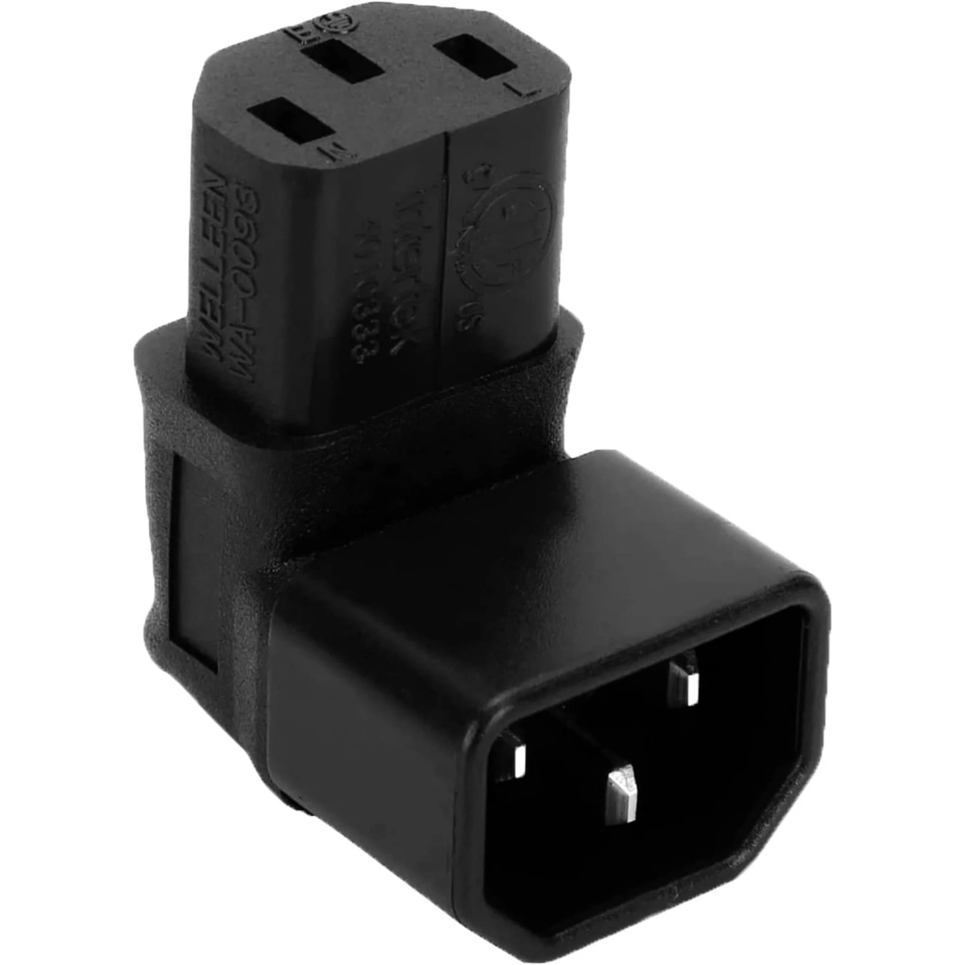 Кутовий 10A 3-контактний перехідник AirBase IEC320 C14 Male to C13 Кутовий 10A 3-контактний перехідник AirBase IEC320 C14 Male to C13