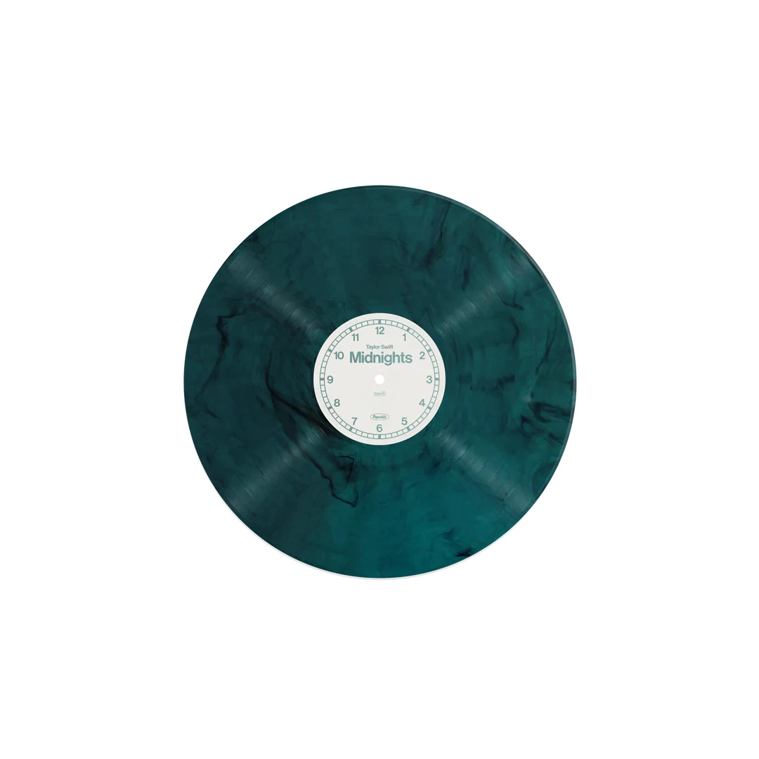 Вінілова платівка LP Swift Taylor Midnights - Jade Green Marbled Vinyl Вінілова платівка LP Swift Taylor Midnights - Jade Green Marbled Vinyl