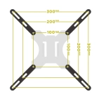 Адаптер для кронштейна Brateck LCD-201F Адаптер для кронштейна Brateck LCD-201F