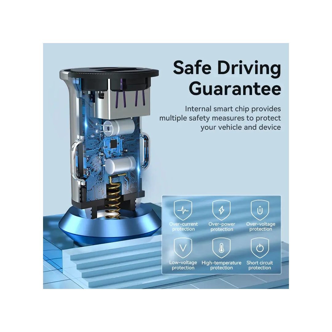 Автомобільний зарядний пристрій Vention (Power Delivery Port + QC4.0) (30W) | Silver (FFFH0) Автомобільний зарядний пристрій Vention (Power Delivery Port + QC4.0) (30W) | Silver (FFFH0)