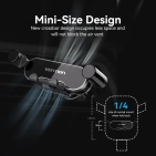 Автотримач для телефону на дефлектор Vention 3х контактний, з регулюванням (KCEH0)