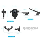 Автомобільний тримач для телефону з присоскою Vention 3х контактний, з регулюванням (KCOB0)