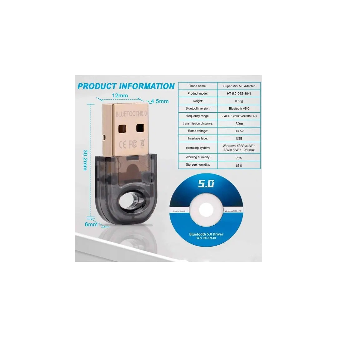 Bluetooth адаптер Vention 5.0 RTL8761B (CDDBG) Bluetooth адаптер Vention 5.0 RTL8761B (CDDBG)