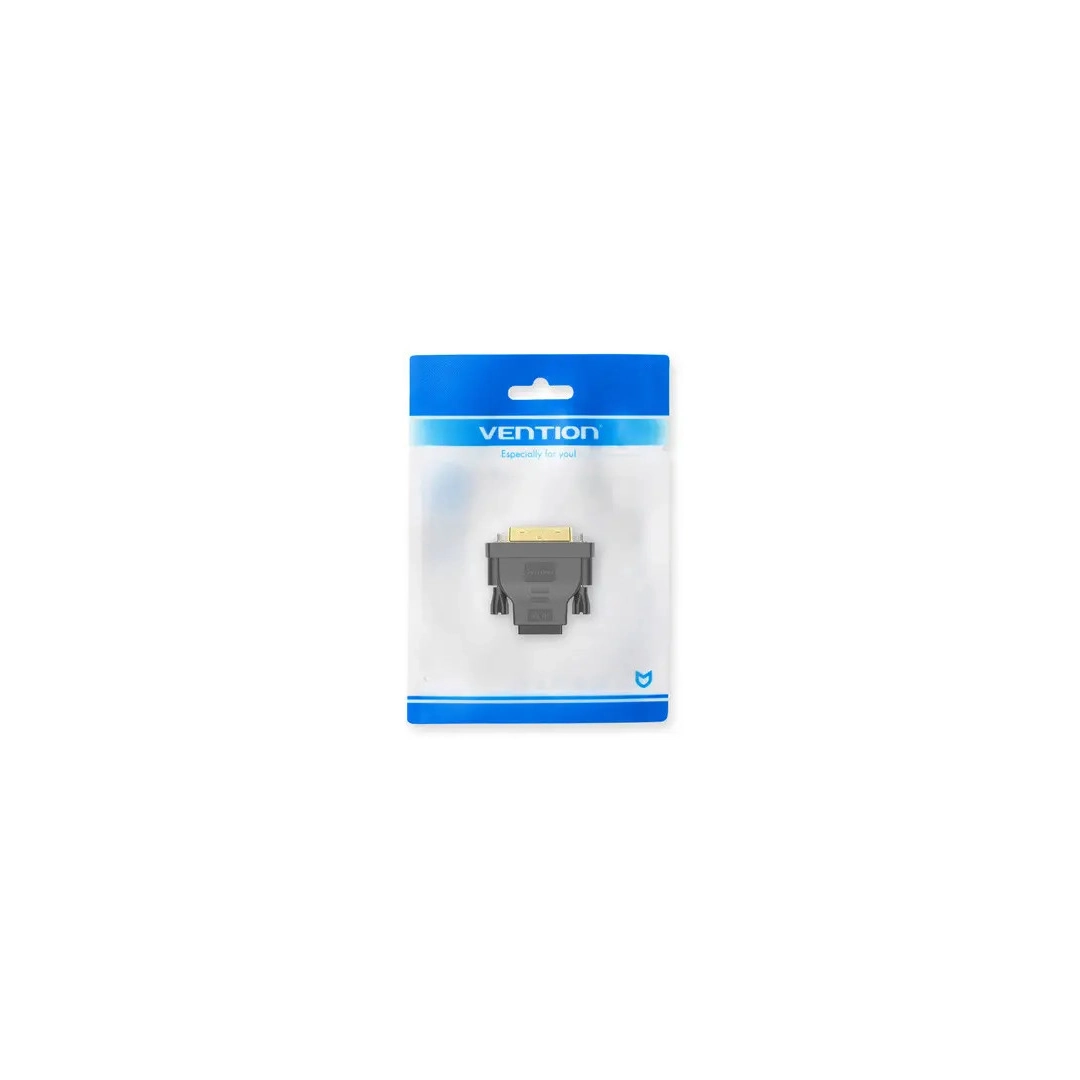 Адаптер Vention DVI (24+1) Male to HDMI Female Black (ECDBO) Адаптер Vention DVI (24+1) Male to HDMI Female Black (ECDBO)