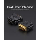 Адаптер Vention DVI (24+1) Male to HDMI Female Black (ECDBO) Адаптер Vention DVI (24+1) Male to HDMI Female Black (ECDBO)