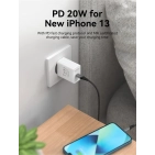 Зарядний пристрій Vention USB Type C + QC4.0 (20W) White (FADW0-EU) Зарядний пристрій Vention USB Type C + QC4.0 (20W) White (FADW0-EU)