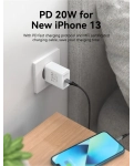 Зарядное устройство Vention USB Type C + QC4.0 (20W) White (FADW0-EU)