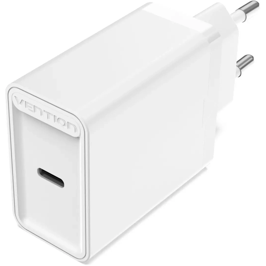 Зарядний пристрій Vention USB Type C + QC4.0 (20W) White (FADW0-EU)