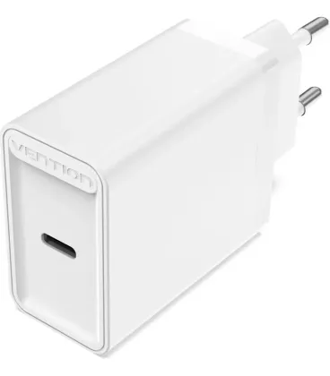 Зарядний пристрій Vention USB Type C + QC4.0 (20W) White (FADW0-EU)