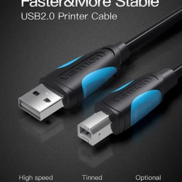 Кабель для принтера Vention USB A Male - B Male Print 1 м (VAS-A16-B100)