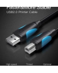 Кабель для принтера Vention USB A Male - B Male Print 1 м (VAS-A16-B100)