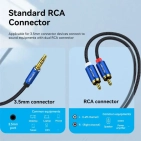 Аудіо кабель Vention AUX 3.5mm M - 2xRCA M, 1.5m, Blue (BCPLG) Аудіо кабель Vention AUX 3.5mm M - 2xRCA M, 1.5m, Blue (BCPLG)