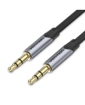 Аудіокабель Vention 3.5mm Male to Male Flat Aux Cable 1,5m Gray BAPHG