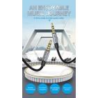Аудіокабель Vention 3.5mm Male to Male Flat Aux Cable 1,5m Gray BAPHG Аудіокабель Vention 3.5mm Male to Male Flat Aux Cable 1,5m Gray BAPHG