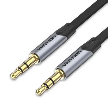 Аудіокабель Vention 3.5mm Male to Male Flat Aux Cable 1m Gray BAPHF