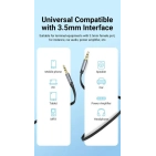 Аудіокабель Vention 3.5mm Male to Male Flat Aux Cable 1m Gray BAPHF Аудіокабель Vention 3.5mm Male to Male Flat Aux Cable 1m Gray BAPHF
