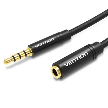 Кабель Vention Audio 3.5 мм 3 м Black Metal Type (BHBBI)