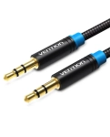 Аудіокабель Vention Audio 3.5 мм M - 3.5 мм M 3 м Black (P350AC300-BM)