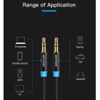 Аудіокабель Vention Audio 3.5 мм M - 3.5 мм M 2 м Black (P350AC200-BM) Аудіокабель Vention Audio 3.5 мм M - 3.5 мм M 2 м Black (P350AC200-BM)