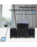 Кабель цифровой Vention AUX 3.5 мм M - 2xRCA M 1м Black (BCFBF)