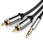 Кабель Vention AUX 3.5 мм M-2xRCA M 2 м Black (BCFBH) Кабель Vention AUX 3.5 мм M-2xRCA M 2 м Black (BCFBH)