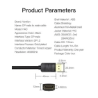 Кабель цифровий Vention DisplayPort v1.2 3m Black (HACBI) Кабель цифровий Vention DisplayPort v1.2 3m Black (HACBI)
