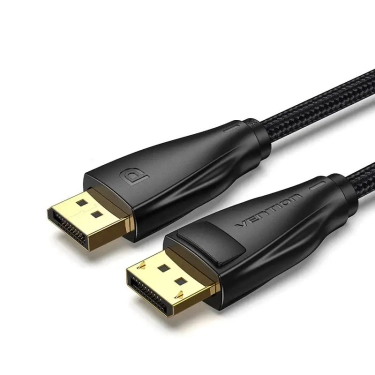 Кабель цифровий Vention DisplayPort v1.4 1m Black, 8K 60 Hz, 4K 144Hz, 2K 165Hz, 1080P 240Hz (HCCBF)