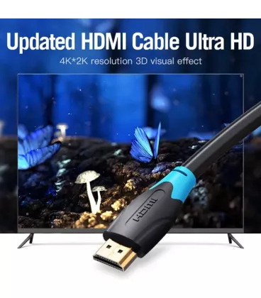 Кабель HDMI Vention HDMI-HDMI, 2 м v2.0 (AACBH)