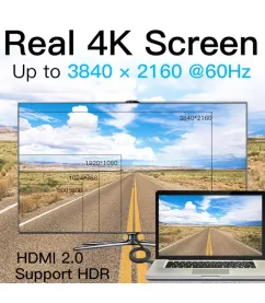 Кабель HDMI Vention HDMI-HDMI, 3 m, v2.0 (VAA-M02-B300)