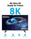 Кабель HDMI Vention HDMI-HDMI, 1 m, v2.1, 8K 60Hz, 4K 165Hz, 2K 144Hz, 1080P 240Hz (AANBF)