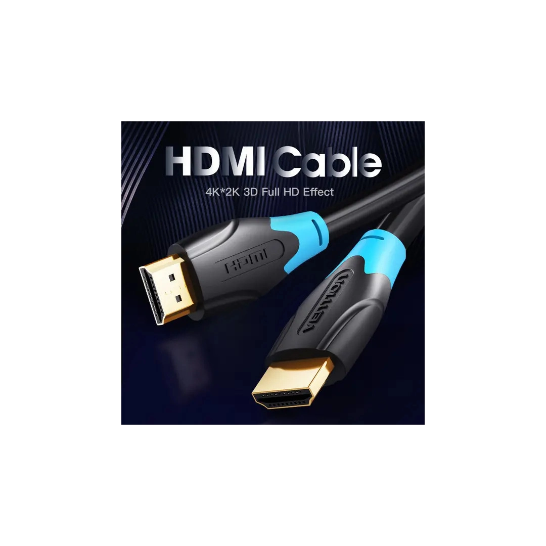 Кабель Vention HDMI-HDMI, 8m, v1.4, 4K 30Hz (AACBK) Кабель Vention HDMI-HDMI, 8m, v1.4, 4K 30Hz (AACBK)