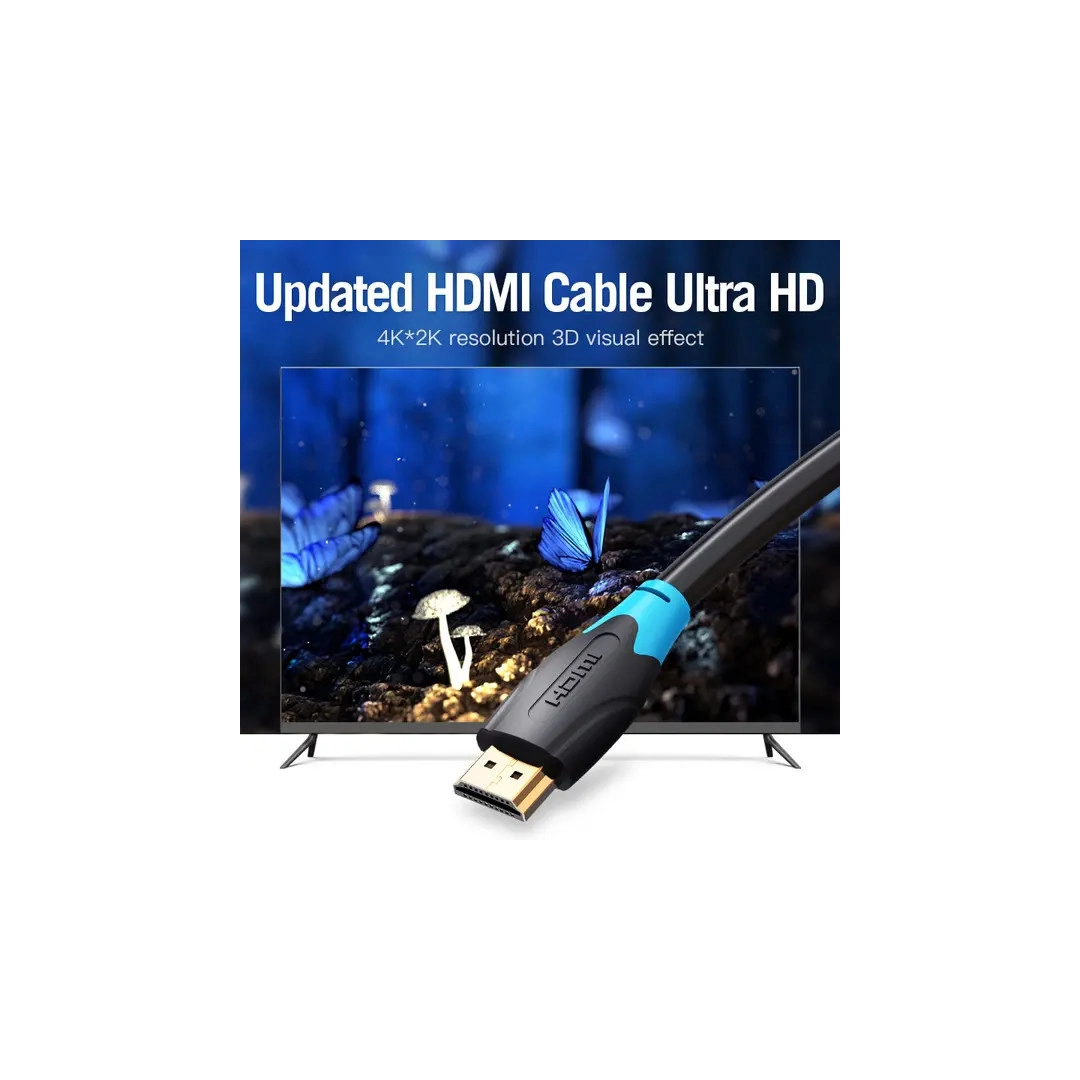 Кабель Vention HDMI-HDMI, 8m, v1.4, 4K 30Hz (AACBK) Кабель Vention HDMI-HDMI, 8m, v1.4, 4K 30Hz (AACBK)