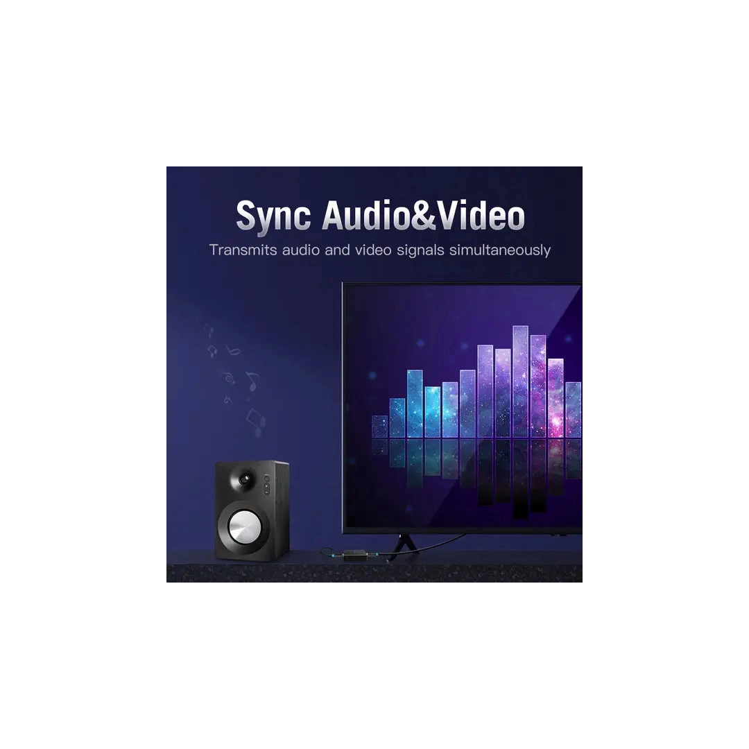 Кабель Vention HDMI-HDMI, 8m, v1.4, 4K 30Hz (AACBK) Кабель Vention HDMI-HDMI, 8m, v1.4, 4K 30Hz (AACBK)