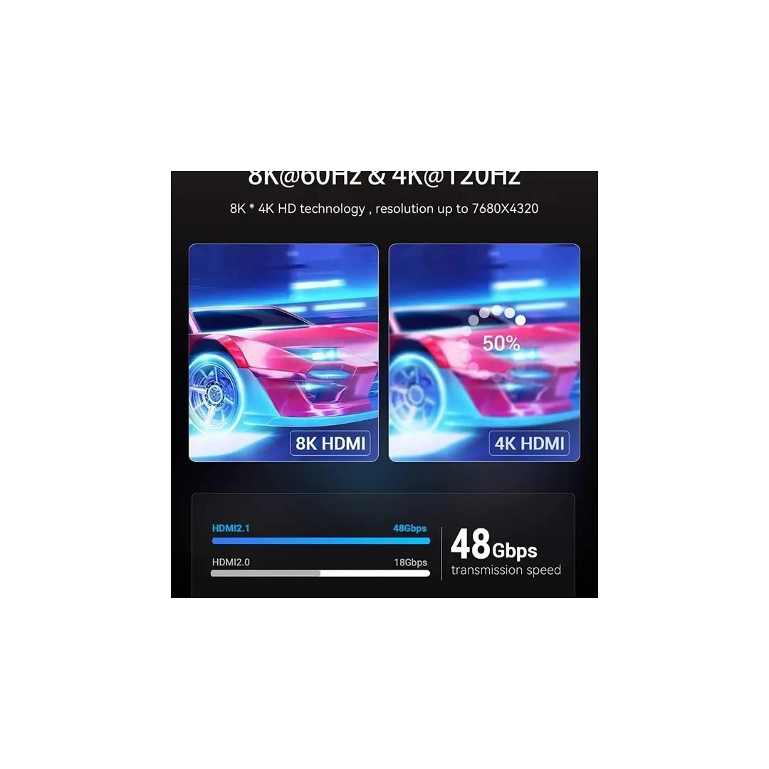 Кабель HDMI Vention HDMI-HDMI, 5 m, v2.1, 8K 60Hz, 4K 120Hz, 2K 144Hz, 1080P 160Hz (AANBJ) Кабель HDMI Vention HDMI-HDMI, 5 m, v2.1, 8K 60Hz, 4K 120Hz, 2K 144Hz, 1080P 160Hz (AANBJ)