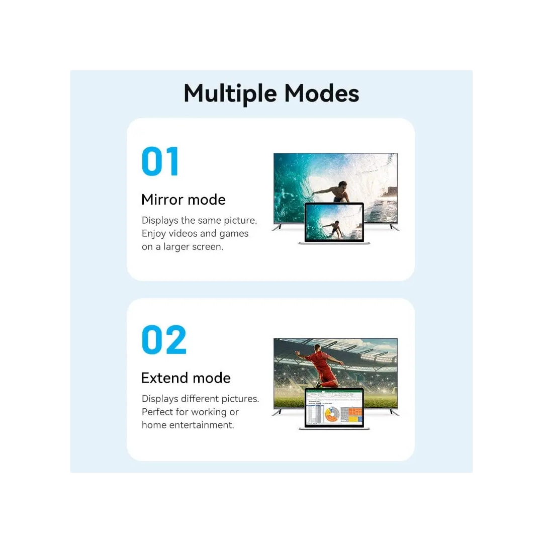 Кабель HDMI Vention micro HDMI-D-HDMI-A, 2 m, v2.0, 4K 60Hz (AGIBH)