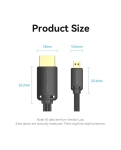 Кабель HDMI Vention micro HDMI-D-HDMI-A, 2 m, v2.0, 4K 60Hz (AGIBH)