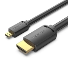 Кабель HDMI Vention micro HDMI-D-HDMI-A, 2 m, v2.0, 4K 60Hz (AGIBH) Кабель HDMI Vention micro HDMI-D-HDMI-A, 2 m, v2.0, 4K 60Hz (AGIBH)
