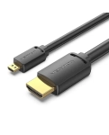 Кабель HDMI Vention micro HDMI-D-HDMI-A, 2 m, v2.0, 4K 60Hz (AGIBH)