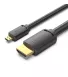 HDMI cable Vention micro HDMI-D-HDMI-A, 3 m, v2.0, 4K 60Hz (AGIBI)
