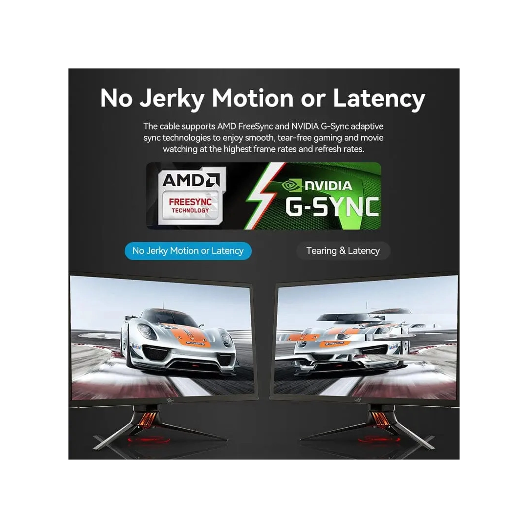 Кабель цифровий Vention mini DisplayPort - DisplayPort v1.4 2m Black, 8K 60 Hz, 4K 144Hz, 2K 165Hz, 1080P 240Hz (HCFLH)