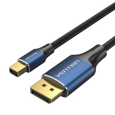 Кабель цифровий Vention mini DisplayPort - DisplayPort v1.4 1.5m Black, 8K 60 Hz, 4K 144Hz, 2K 165Hz, 1080P 240Hz (HCFLG)