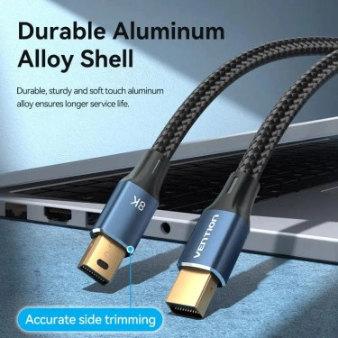 Кабель цифровий Vention mini DisplayPort - mini DisplayPort v1.4 1.5m Black, 8K 60 Hz, 4K 144Hz, 2K 165Hz, 1080P 240Hz (HCGLG)