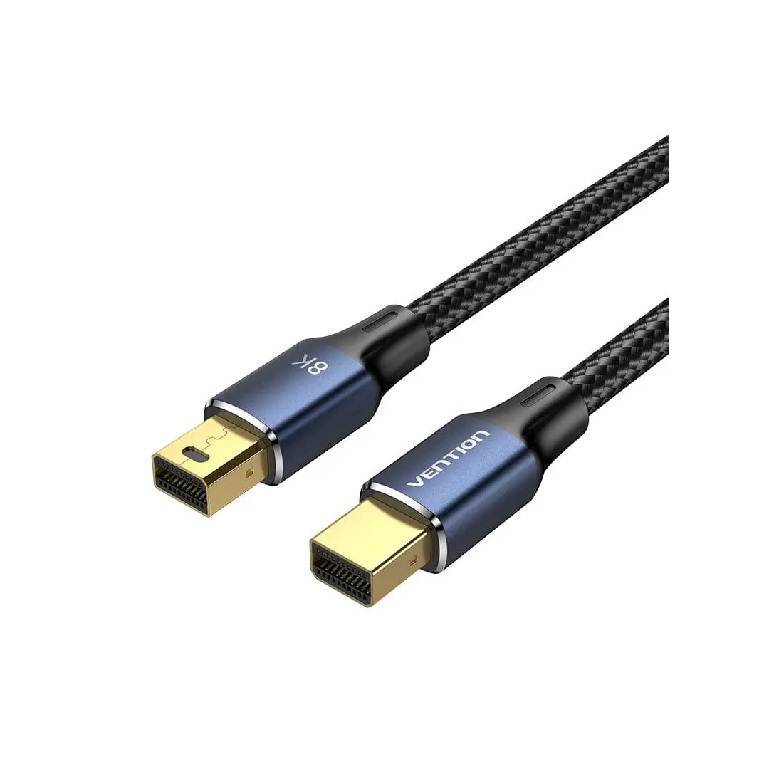 Кабель цифровий Vention mini DisplayPort - mini DisplayPort v1.4 1.5m Black, 8K 60 Hz, 4K 144Hz, 2K 165Hz, 1080P 240Hz (HCGLG)