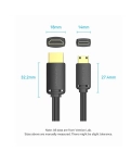 Кабель HDMI Vention Type C - HDMI-A, 2 m, v2.0, 4K 60Hz (AGHBH)