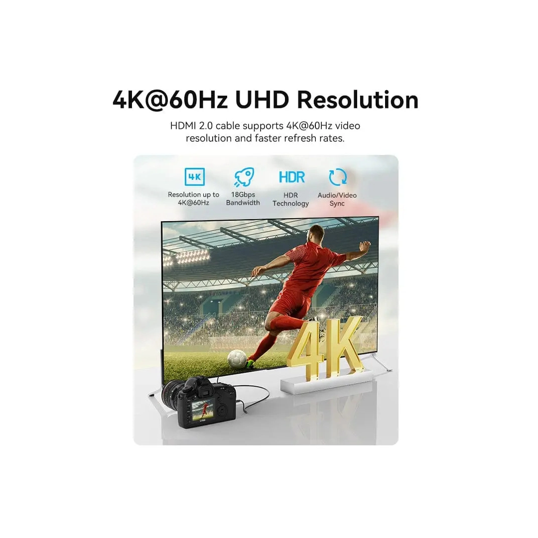 Кабель HDMI Vention Type C - HDMI-A, 3 m, v2.0, 4K 60Hz (AGHBI)